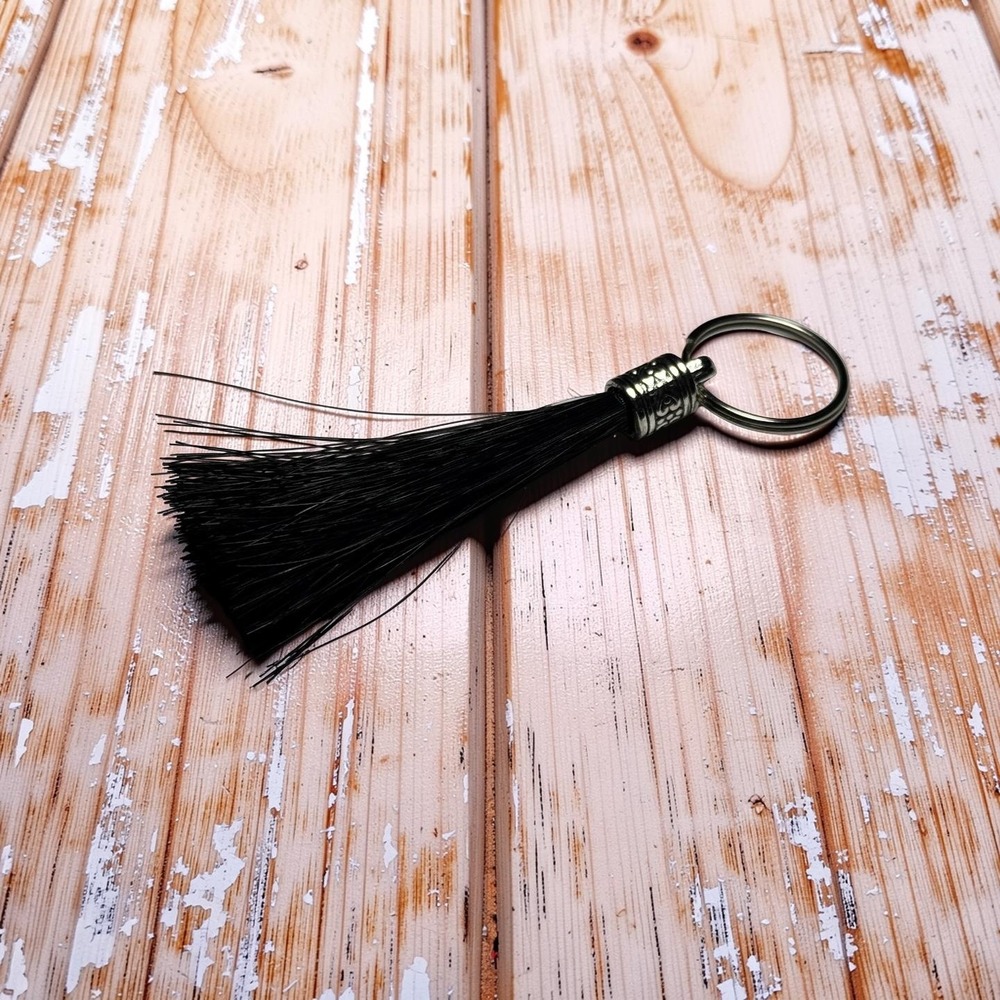 Horsehair Tassel Keychain — Handmade Keepsake-Ready to Ship